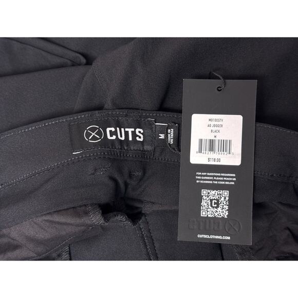 New Cuts Clothing Pants Medium Mens AO Jogger in Black - Picture 6 of 7